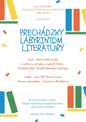 PRECHÁDZKY LABYRINTOM LITERATÚRY - 26.01.2026