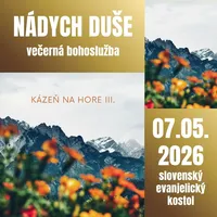 NÁDYCH DUŠE - 07.05.2026