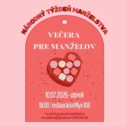 VEČERA PRE MANŽELOV 2026