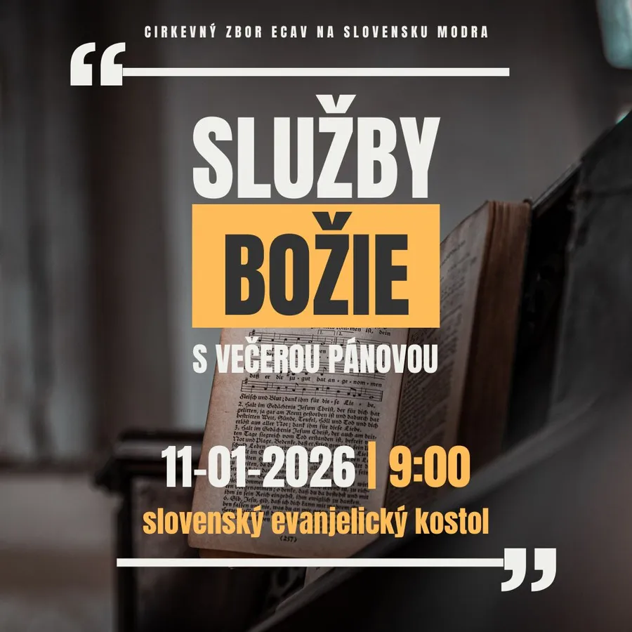 SLUŽBY BOŽIE - 11.01.2026