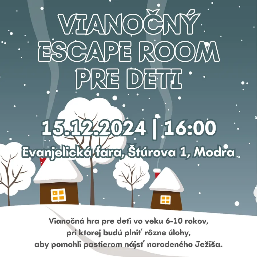 VIANOČNÝ ESCAPE ROOM