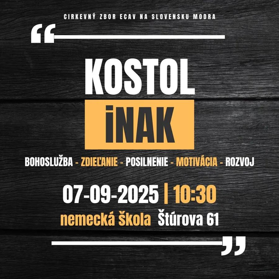 KOSTOL iNAK 07-09-2025