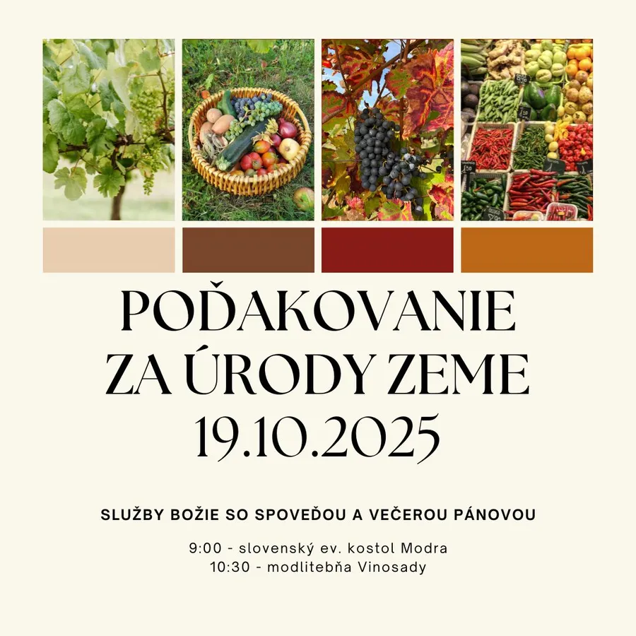 POĎAKOVANIE ZA ÚRODY 2025